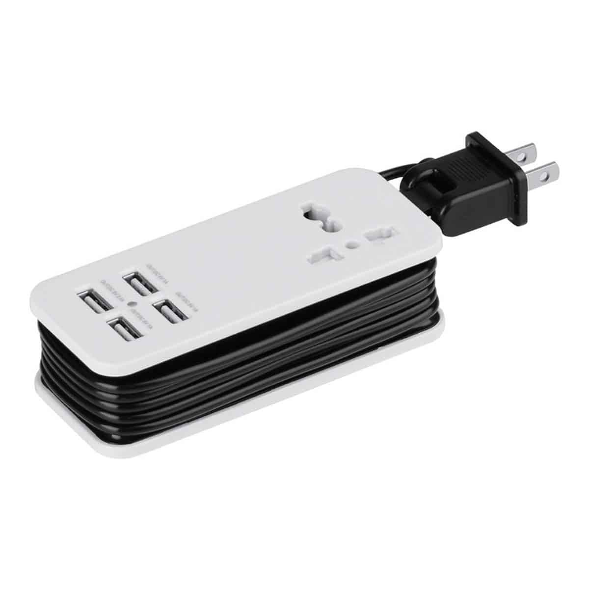 ADAPTADOR CONTACTO NACEB (NA-0705) MULTIPUERTOS,USB*4,SOCKET,1500 W - Imagen 2