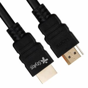 CABLE STYLOS (STACHD12905018) HDMI MACHO - HDMI MACHO, 10 METROS, NEGRO, EN BOLSA