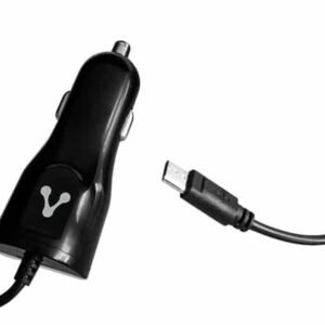 CARGADOR PARA AUTO VORAGO 1XUSB 2.0 + CABLE MICRO USB 2.4 A NEGRO AU-303