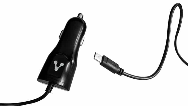 CARGADOR PARA AUTO VORAGO 1XUSB 2.0 + CABLE MICRO USB 2.4 A NEGRO AU-303