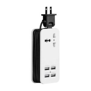 ADAPTADOR CONTACTO NACEB (NA-0705) MULTIPUERTOS,USB*4,SOCKET,1500 W