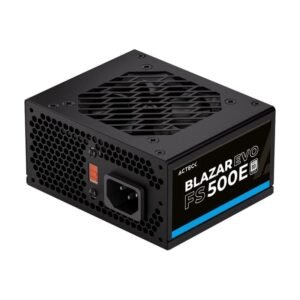FUENTE DE PODER ACTECK (ES-05002E) FS500E SLIM,500W,SFX,24 PINES,2 SATA,1 MOLEX,VENT 80MM,NEGRO