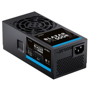 FUENTE DE PODER ACTECK (ES-05002T) BLAZAR FX500, 500W ATX 24 ATX 12V 4+4 2 SATA 2 MOLEX NEGRO
