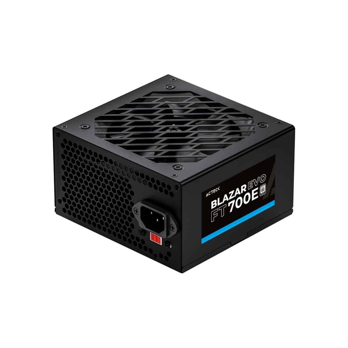 FUENTE DE PODER ACTECK (ES-05004E) FT700E,700W,24 PINES,4 SATA,2 MOLEX,VENT 120MM,NEGRO