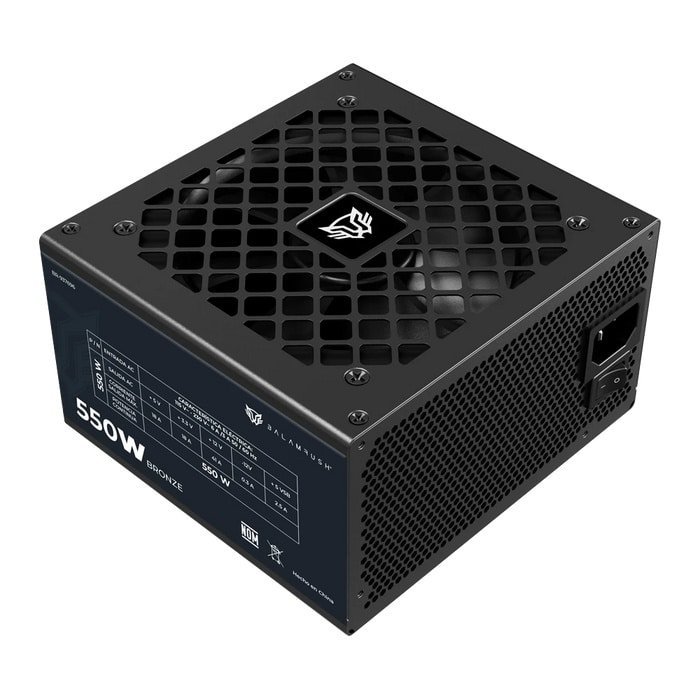 FUENTE DE PODER BALAM RUSH (BR-937696) GR BURST GR550B,550W,80 PLUS BRONZE,VENT 120MM,NEGRO - Imagen 2