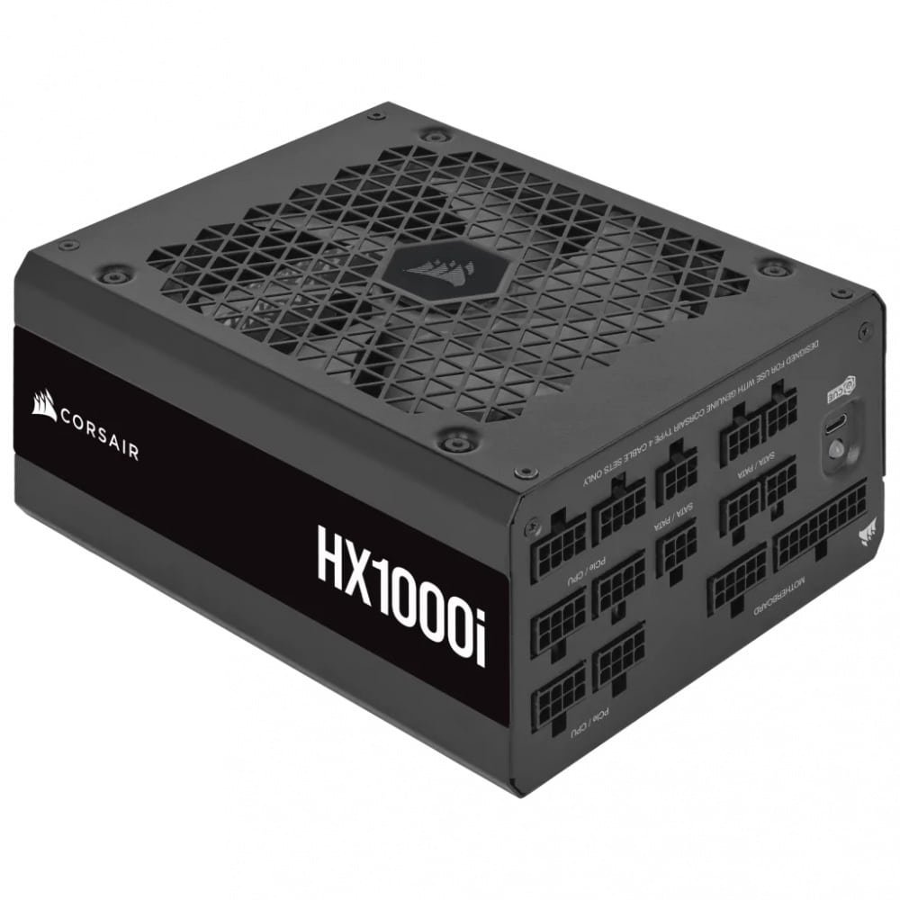 FUENTE DE PODER CORSAIR (CP-9020259-NA) HX1000I,1000W,FULL MODULAR,80 PLUS PLATINUM,NEGRO - Imagen 2