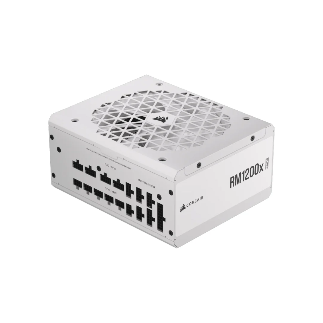FUENTE DE PODER CORSAIR (CP-9020276-NA) RM1200X SHIFT,1200W,FULL MODULAR,80 PLUS GOLD,BLANCO