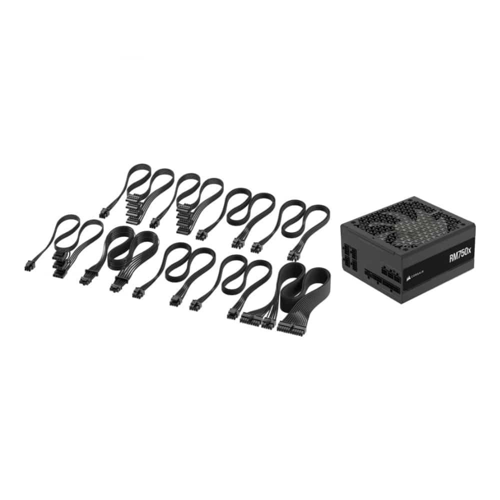 FUENTE DE PODER CORSAIR (CP-9020285-NA) RM750X, 750W, FULL MODULAR, GOLD, NEGRO - Imagen 2
