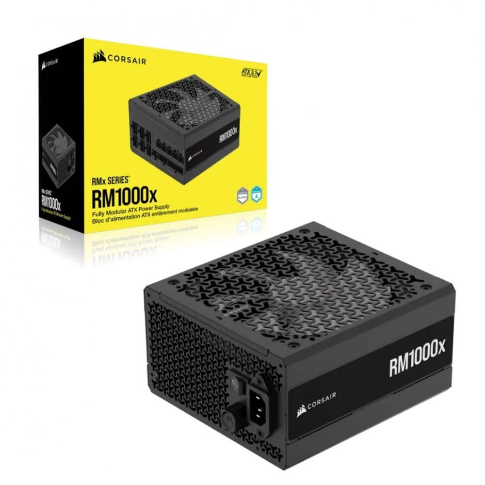 FUENTE DE PODER CORSAIR RMX SERIES RM1000X 1000W GOLD FULL MODULAR NEGRO CP 9020271 NA - Imagen 3