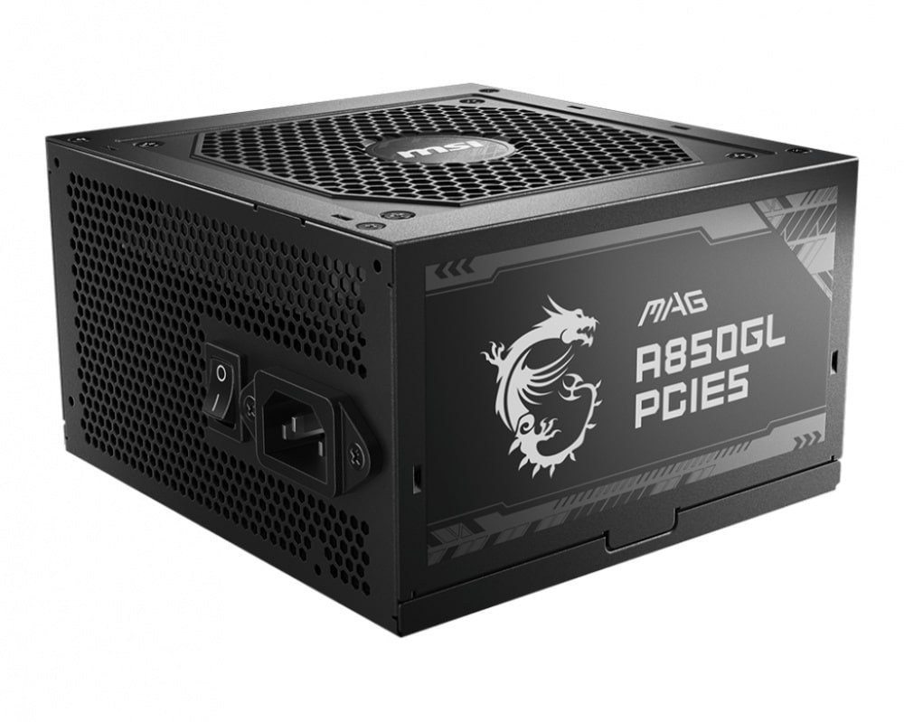 FUENTE DE PODER MSI (MAG A850GL PCIE5) 850W, PCI 5, FULL MODULAR, 80 PLUS GOLD, PFC ACTIVO, ATX 3.0 - Imagen 3