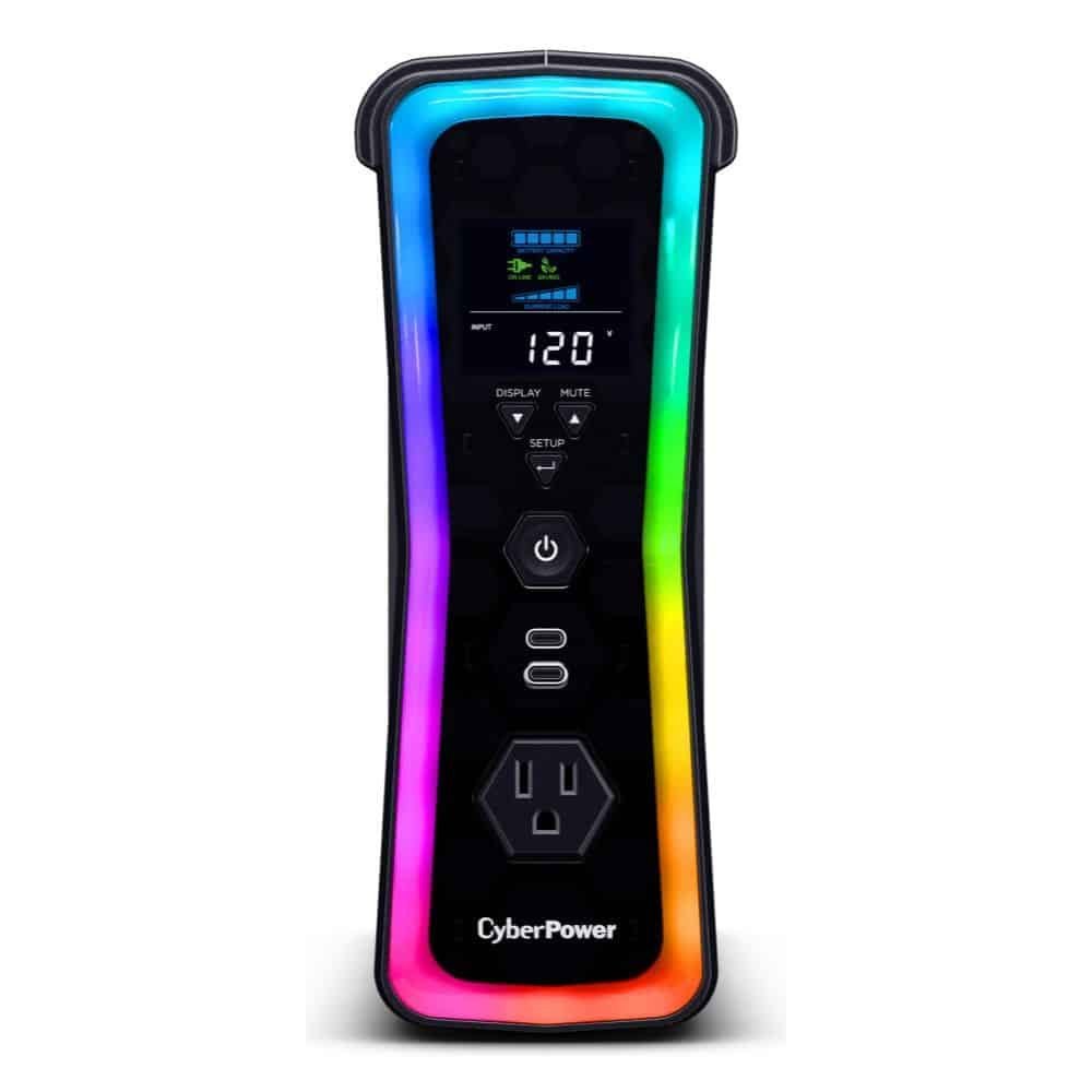 UPS/NO BREAK CYBERPOWER GX150C2 1500VA/1000W PFC RGB PANEL LCD USB-CX2 - Imagen 3