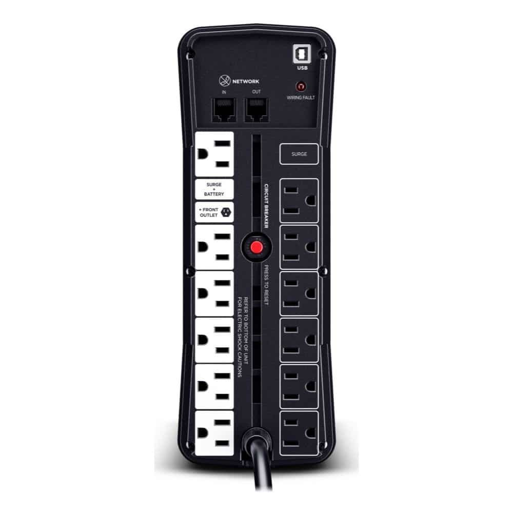 UPS/NO BREAK CYBERPOWER GX150C2 1500VA/1000W PFC RGB PANEL LCD USB-CX2 - Imagen 4