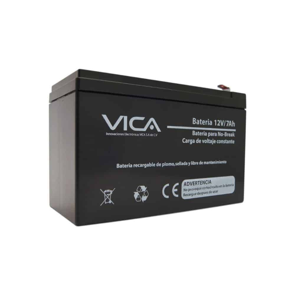 BATERIA DE REEMPLAZO VICA 12V 7AH, GENERICA COMPATIBLE CON EL 80% DE NO BREAKS DE OTRAS MARCAS, 1 AÑO DE GARANTIA