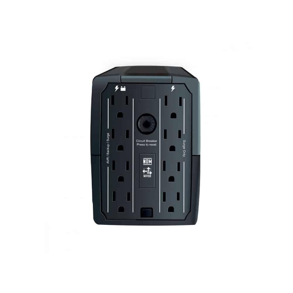 CDP R-UPR508 500VA/250W UPS INTERACTIVA AVR 8 SALIDAS, 300 JULIOS, 120 VAC - Imagen 2
