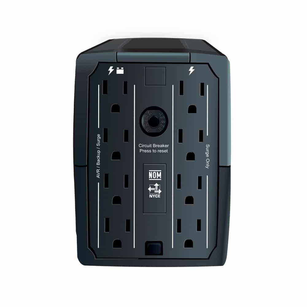 CDP R-UPR758 750VA/375W UPS INTERACTIVA AVR 8 SALIDAS, 300 JULIOS, 120 VAC - Imagen 2