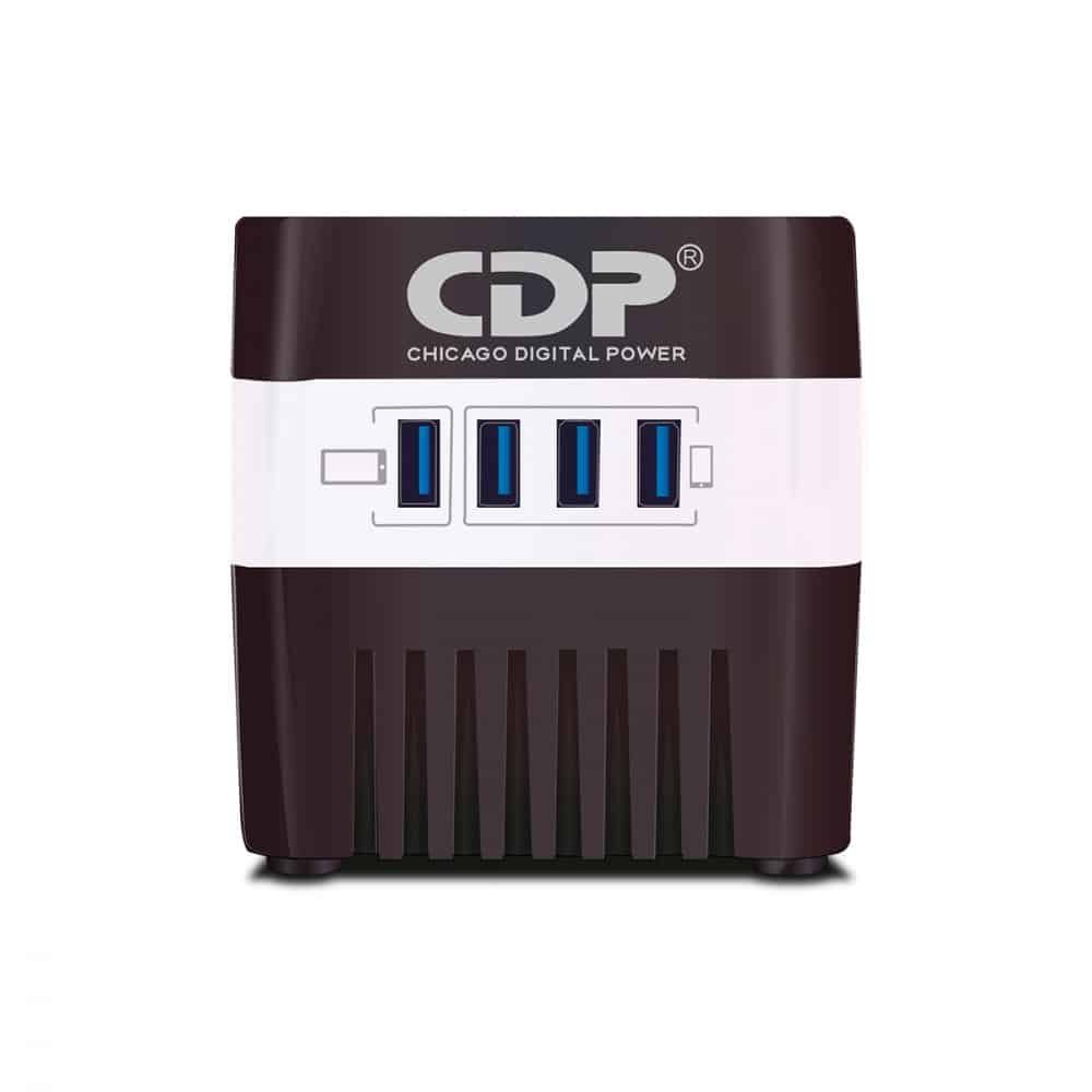 CDP RU-AVR604 600VA/300W AVR, 4 SALIDAS, 175 JULIOS, 4 PUERTOS USB, 120 VAC - Imagen 2
