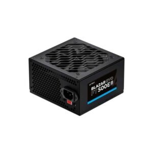 FUENTE DE PODER ACTECK BLAZAR EVO FT500E / ATX / 500 W / NO MODULAR / VENTILADOR 120 MM / SWITCH DE VOLTAJE / NEGRO / ES-05001E