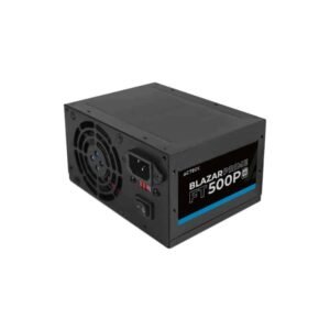 FUENTE DE PODER ACTECK BLAZAR PRIME FT500P / ATX / 500 W / NO MODULAR / VENTILADOR 80 MM / 1 AÑOS DE GARANTIA / NEGRO / AC-938143