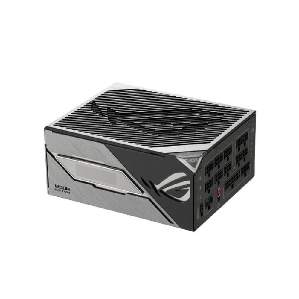 FUENTE DE PODER ASUS (ROG-THOR-1200P3-GAMING) 1200W, 80 PLUS PLATINO, ARGB, PANTALLA OLED