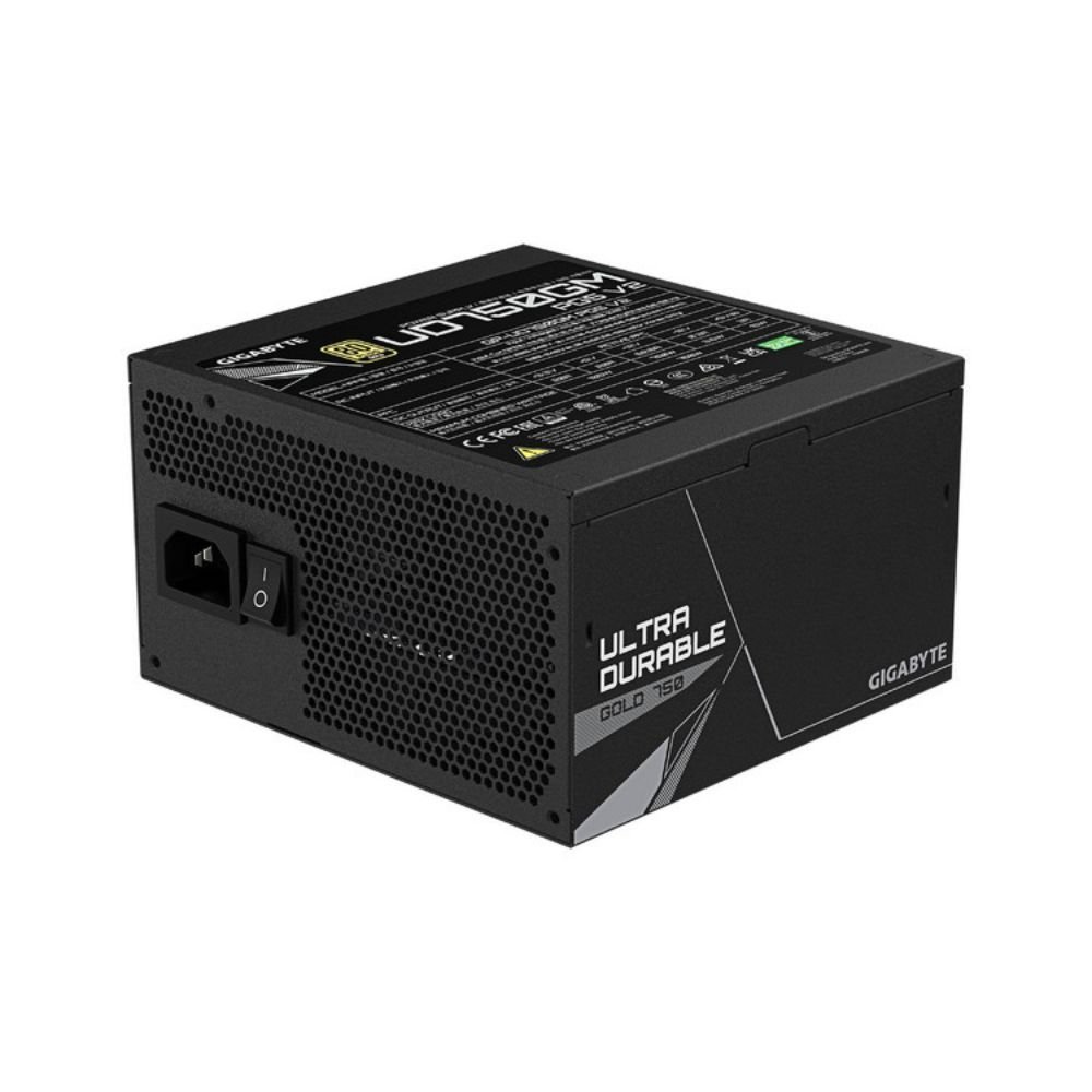 FUENTE DE PODER GIGABYTE (GP-UD750GM PG5 V2) 750W MODULAR PCI-E GEN5 16PINS 80 PLUS GOLD NEGRO