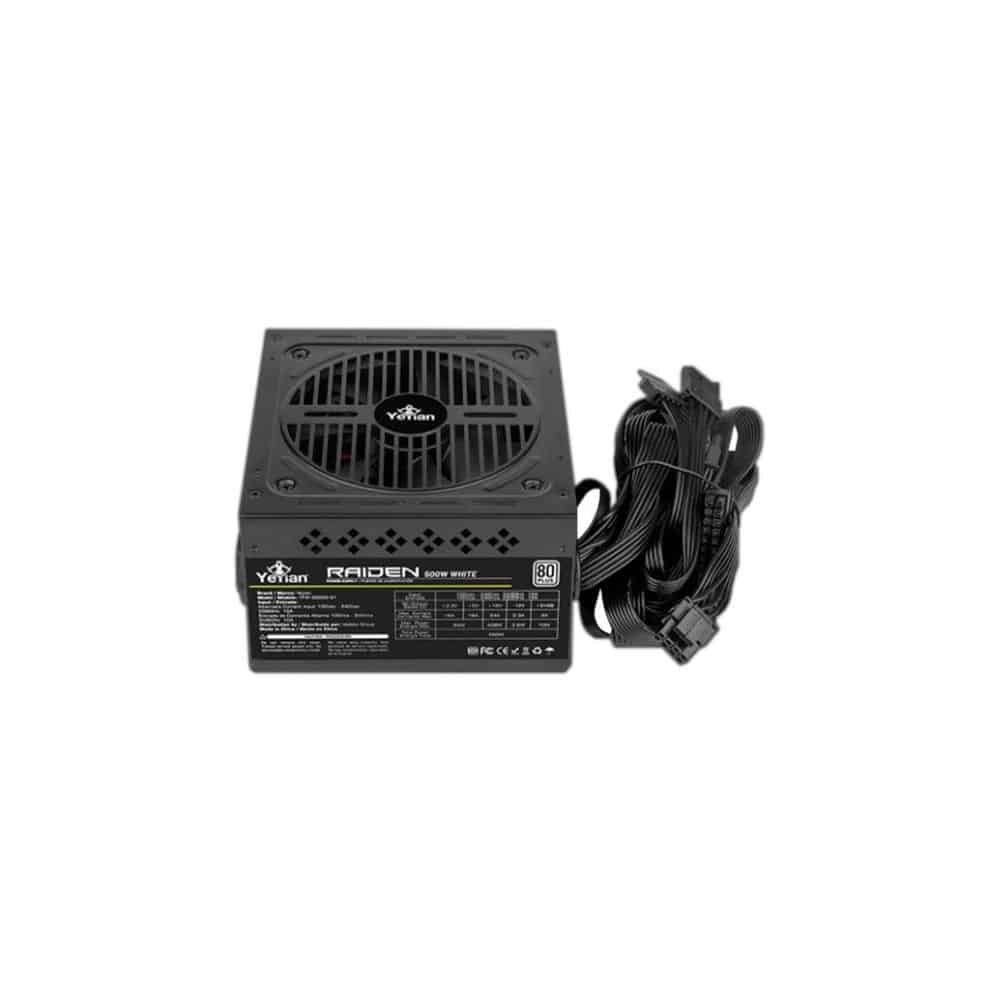 FUENTE DE PODER YEYIAN 500W 80 PLUS WHITE ATX YFW-50020-01 - Imagen 4