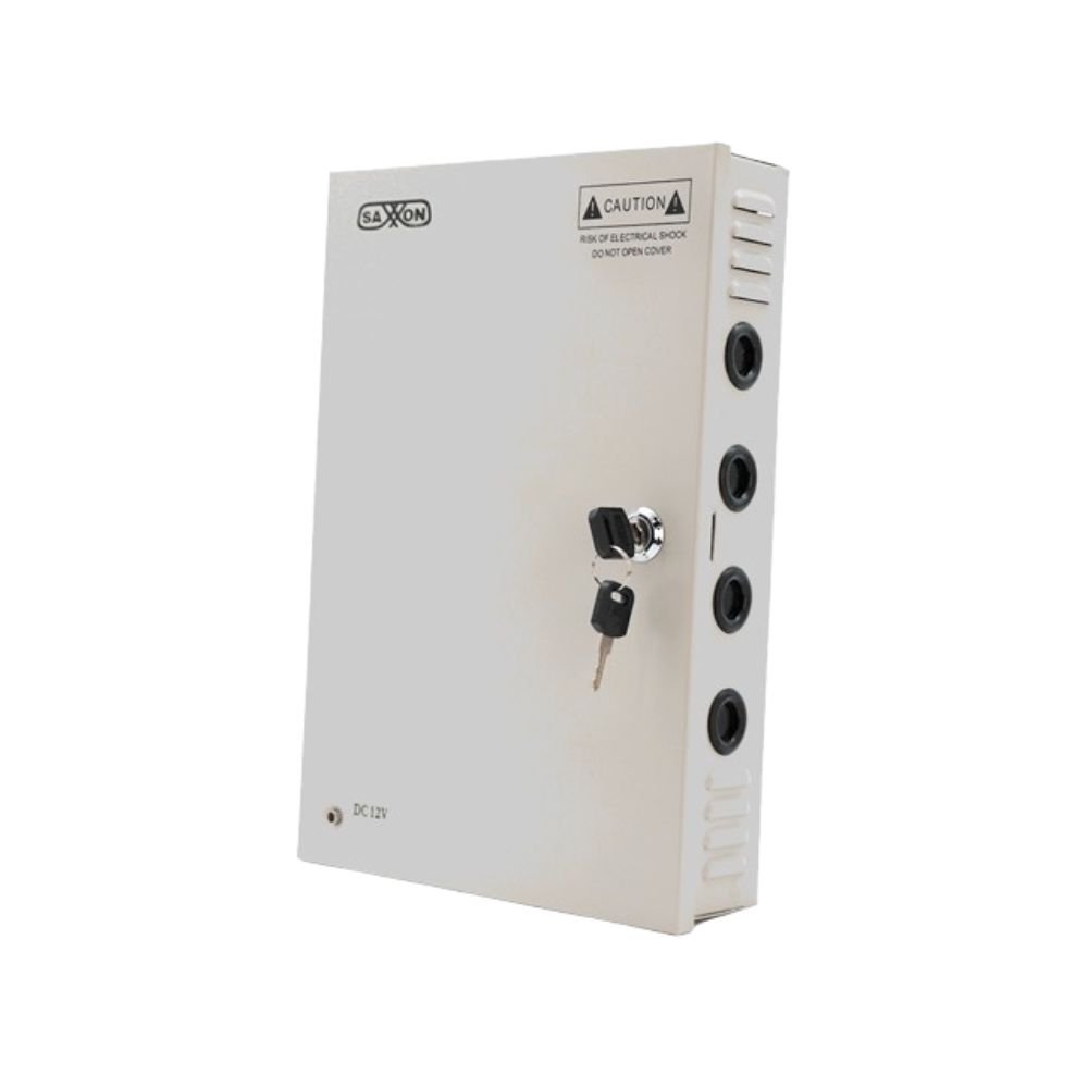 Fuente de Poder Profesional SAXXON SX30A18CH 12 VCD 30A 18 Canales con Switch 110/220V
