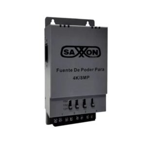 Fuente de Poder Regulable Metálica SAXXON ENERGIA PSU1205A 5A 4 Canales para Pared