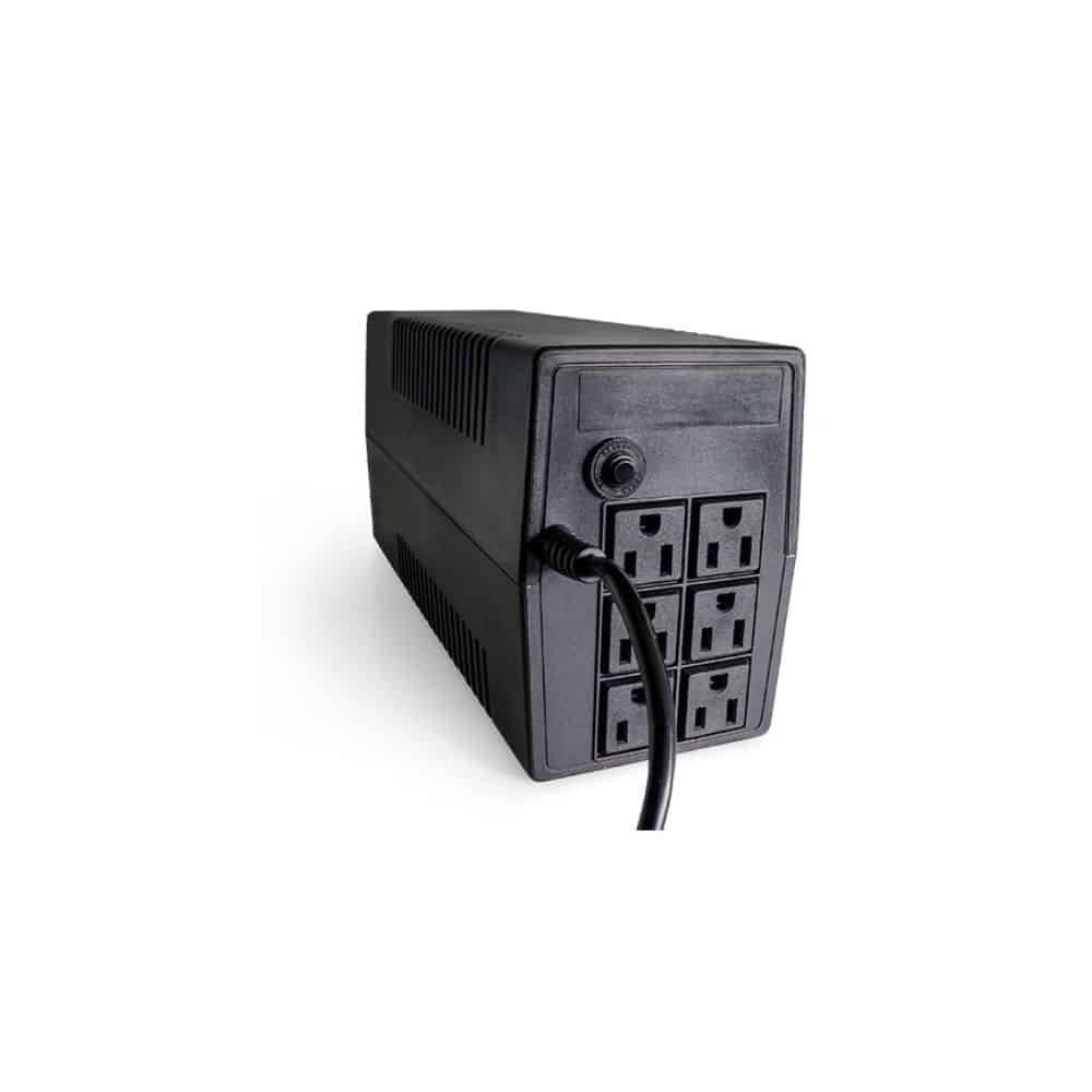 NOBREAK VORAGO 800 VA 480W 6 CONTACTOS CON RESPALDO NEGRO UPS-301 - Imagen 4