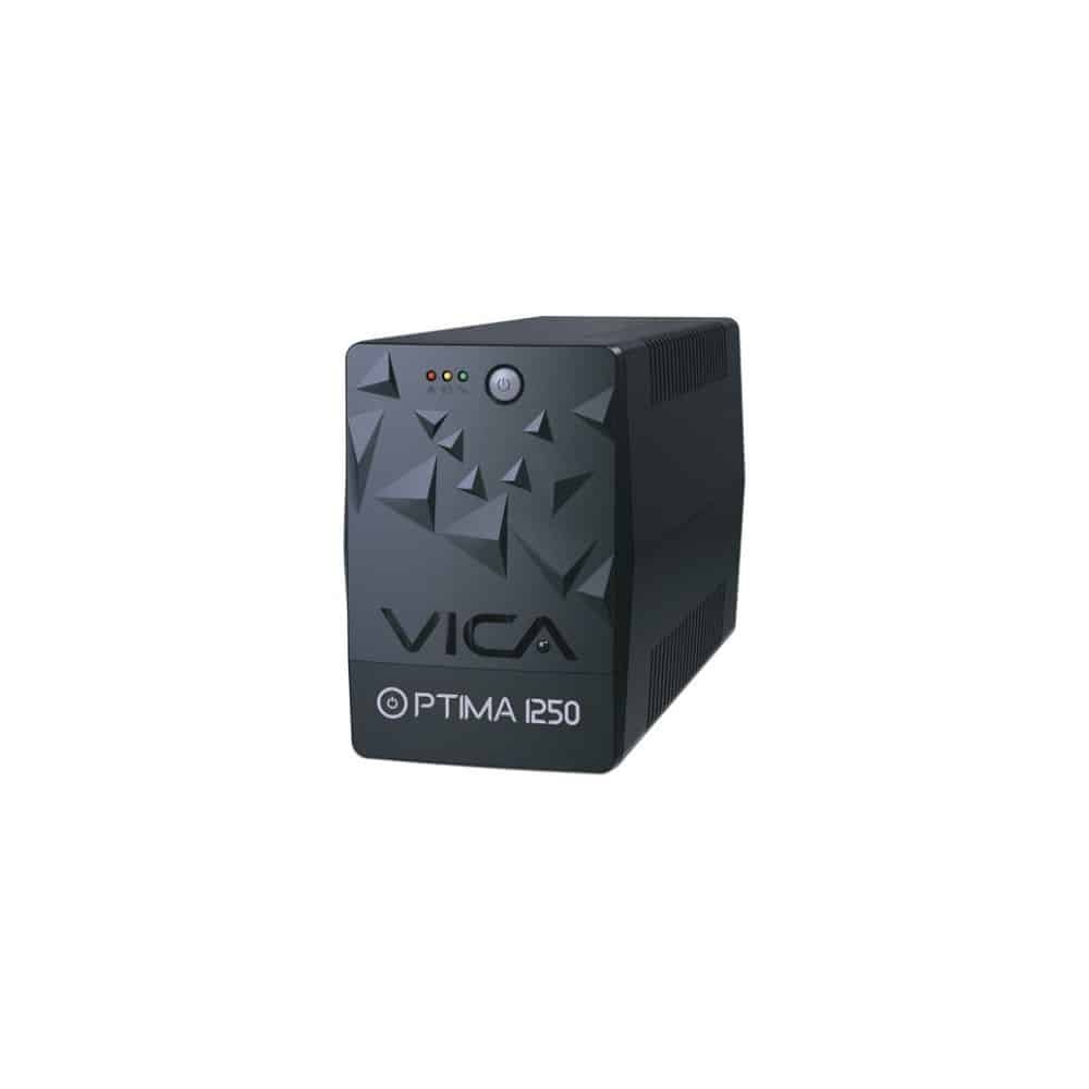 NO BREAK/UPS VICA 1250VA/600W 6 TOMAS (RYR) LEDS RJ11/45 (OPTIMA1250)