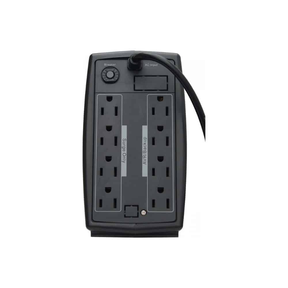 NO BREAK/UPS VICA 500VA/300W 8 TOMAS TIPO NEMA 5-15R (4/4) (STAMINA 500) - Imagen 2
