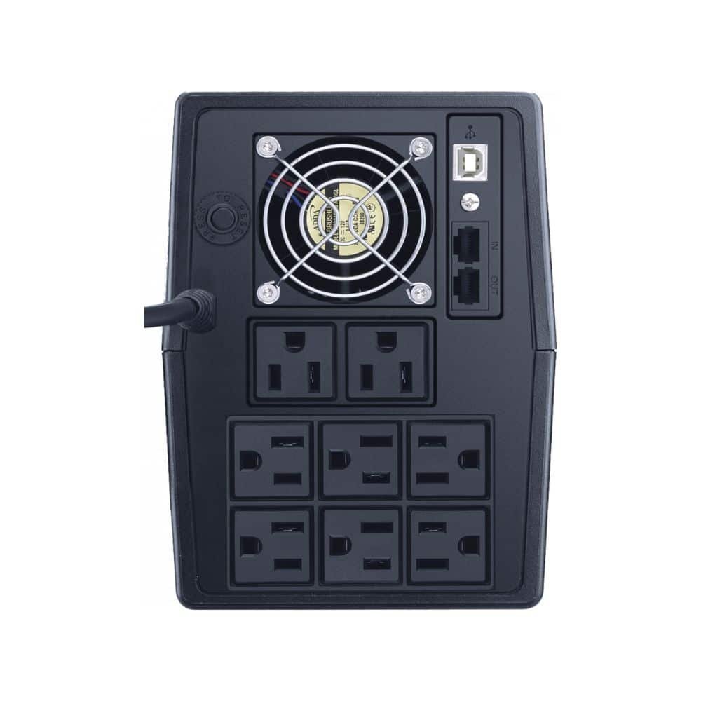 NO BREAK UPS VICA OPTIMA 1500 1500VA/900W 8 TOMAS REGULADAS Y RESPALDADAS NEMA 5-15R, RJ11/45, 3 AÑOS DE GARANTIA - Imagen 2