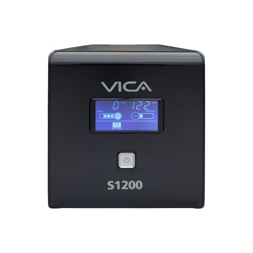 NO BREAK UPS VICA S1200 1200VA/600W 10 TOMAS NEMA5-15R (5/5) RJ11/45 PANTALLA LCD 3 AÑOS DE GARANTIA - Imagen 2