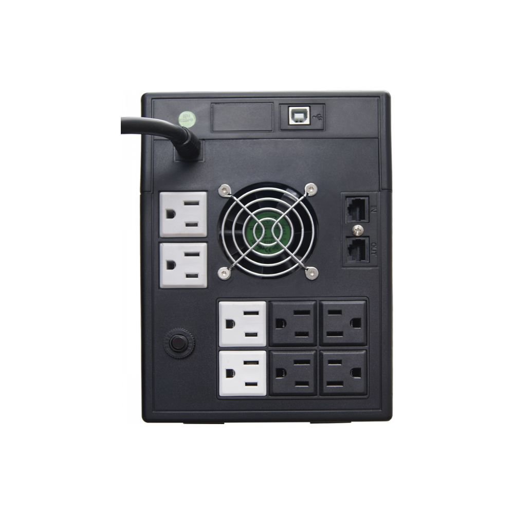 NO BREAK UPS VICA S2200 2200VA/1200W 10 TOMAS NEMA 5-15R (5/5) RJ11/45 , PANTALLA LCD 3 AÑOS DE GARANTIA - Imagen 2