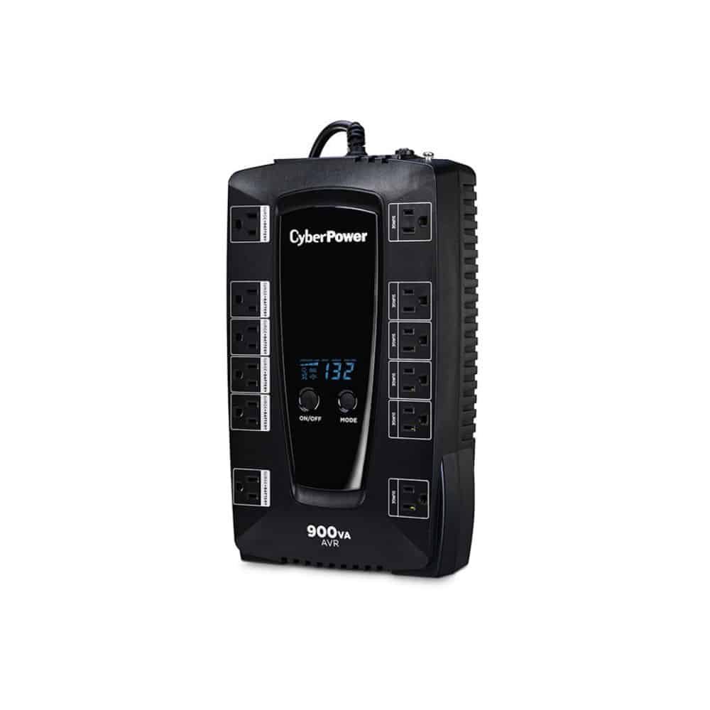 No-Break CyberPower AVRG900LCD 900VA / 480W Interactivo con Pantalla LCD y 12 Contactos - Imagen 2