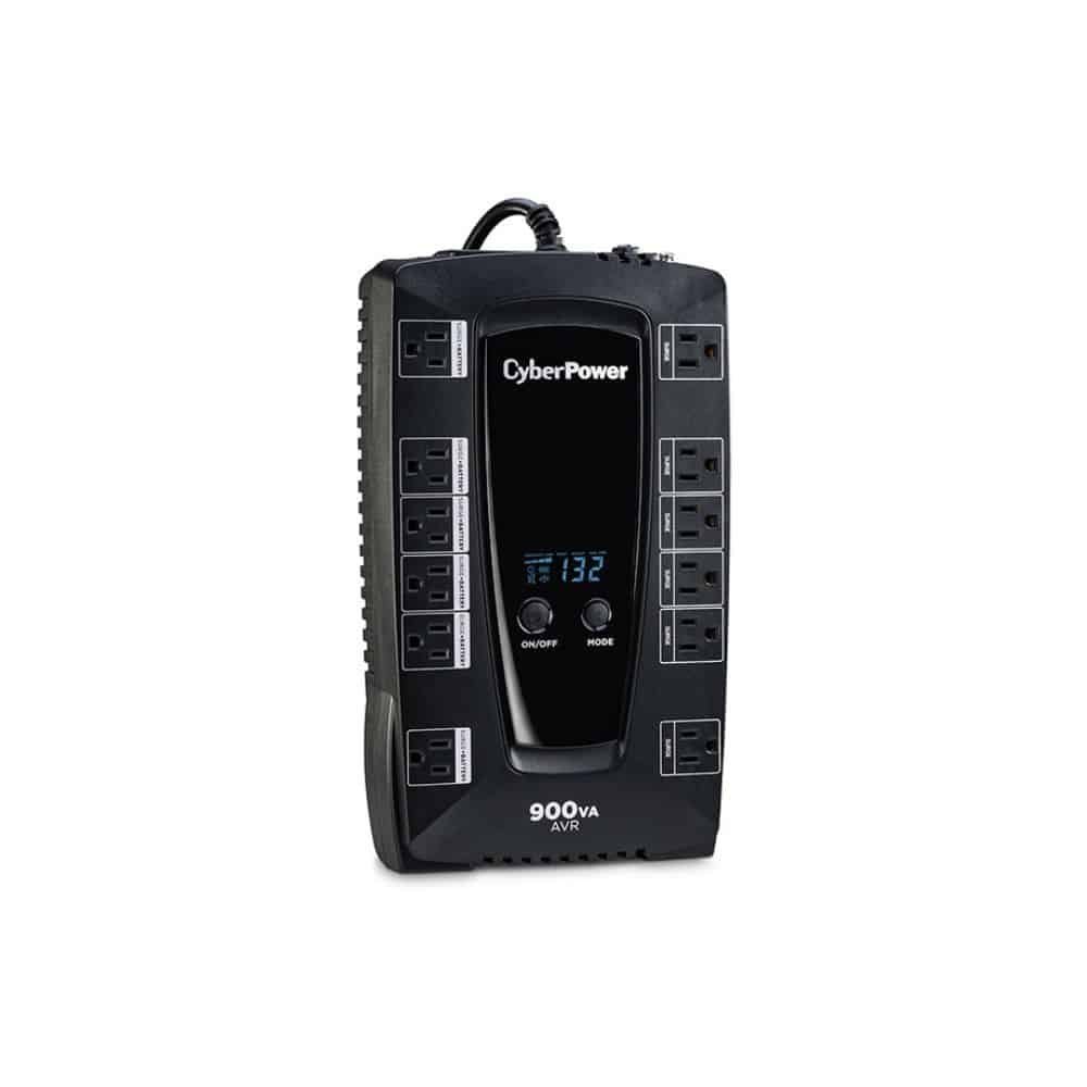 No-Break CyberPower AVRG900LCD 900VA / 480W Interactivo con Pantalla LCD y 12 Contactos - Imagen 3