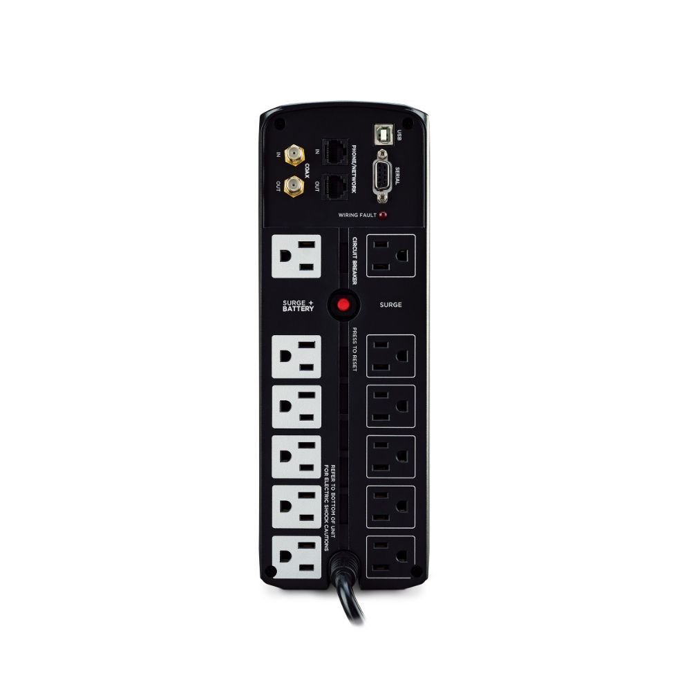 No-Break CyberPower CP1500AVRLCD 1500VA / 900W Interactivo con Pantalla LCD y 12 Contactos - Imagen 2