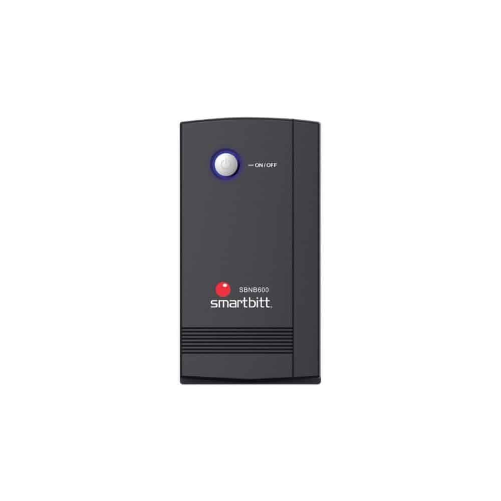 No-Break Interactivo Smartbitt SBNB600 600VA / 300W con 4 Contactos de Respaldo