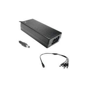 Paquete SAXXON PSU1204EPAQ2 Fuente de Poder Regulada 12 VCC 4.1A con Divisor para 4 Cámaras