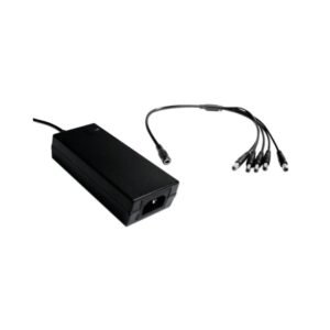 Paquete SAXXON PSU1205DPAQ2 Fuente de Poder 12 VDC 5A con Divisor de Energía