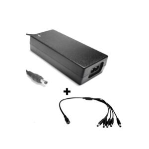 Paquete SAXXON uFP12VDC41APAQ Fuente de Poder Regulada 12 VCC 4.1A con Divisor para 5 Cámaras