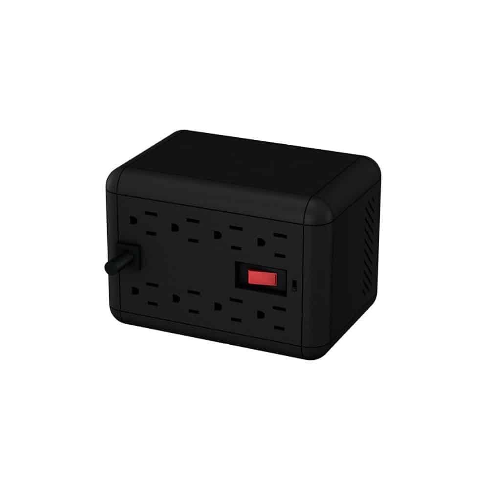 REGULADOR DE VOLTAJE QIAN BAOSHAN EN1000 1000 VA 8 CONTACTOS 2 USB - Imagen 2