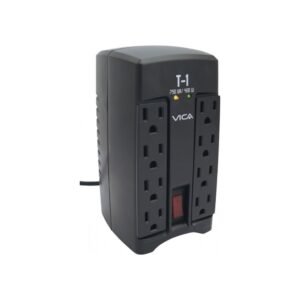 REGULADOR ELECTRONICO DE VOLTAJE VICA T1 750VA 400WATTS 8 NEMA 5-15R (4/4), 3 AÑOS DE GARANTIA