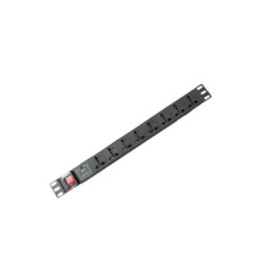SAXXON SXPDU8P16A- Barra PDU con 8 Contactos Individuales , 15 Amp , 120V , 1UR , Protección contra rayos , Aleación de Aluminio