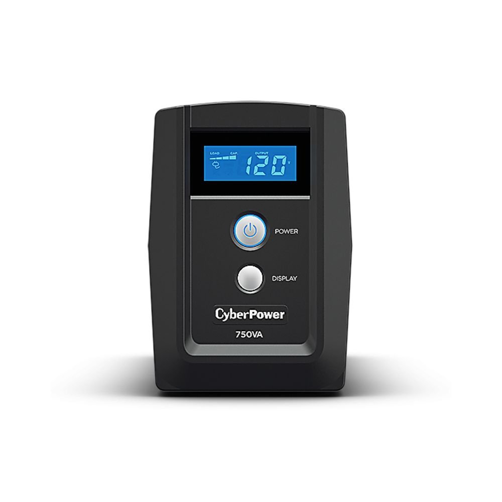 UPS-NO BREAK CYBERPOWER OM750ATLCD 750VA-300W LCD-AVR-6 CONT - Imagen 3