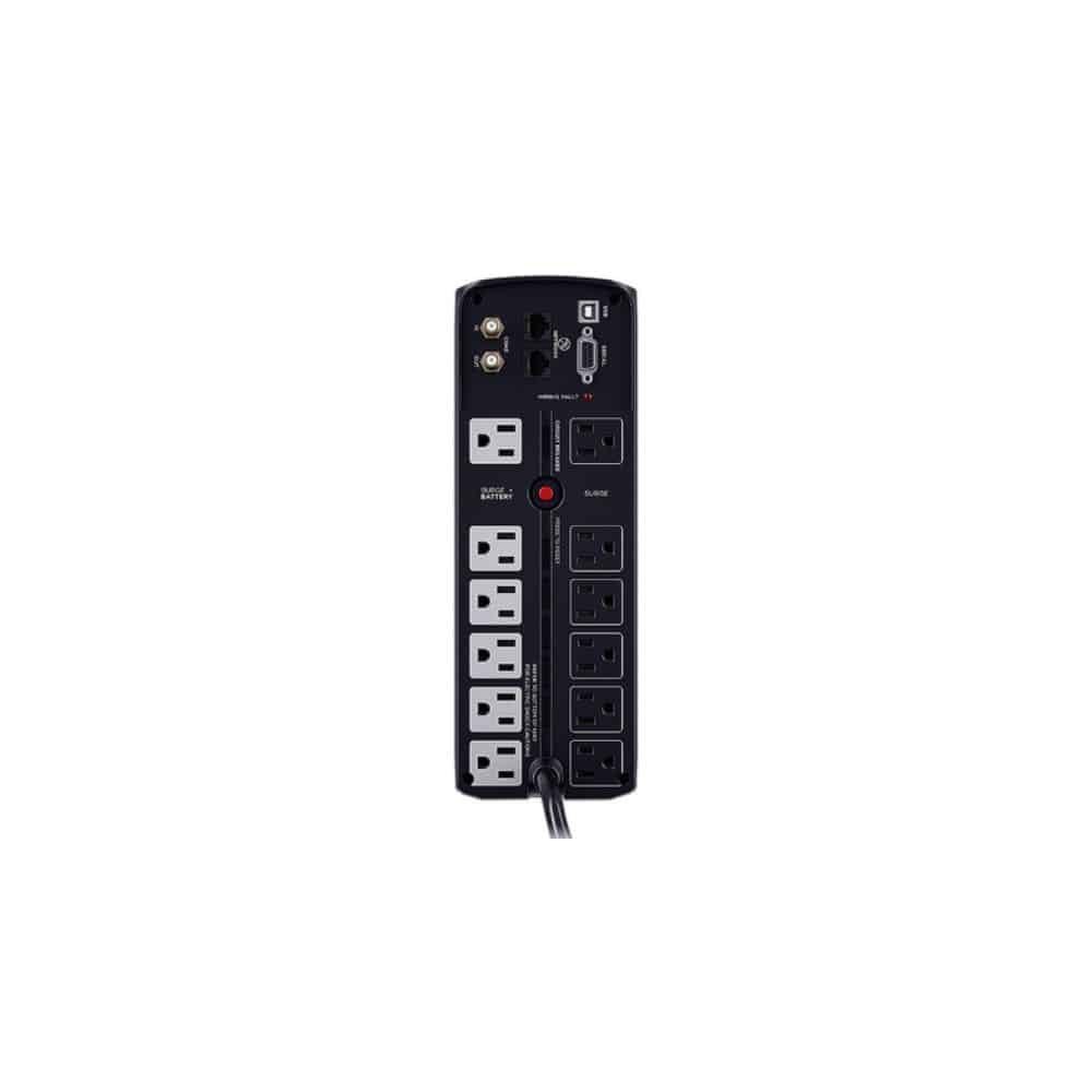UPS/NO BREAK CYBERPOWER CP1500AVRLCDa 1500VA/900W LCD/AVR/ 12CONT - Imagen 3