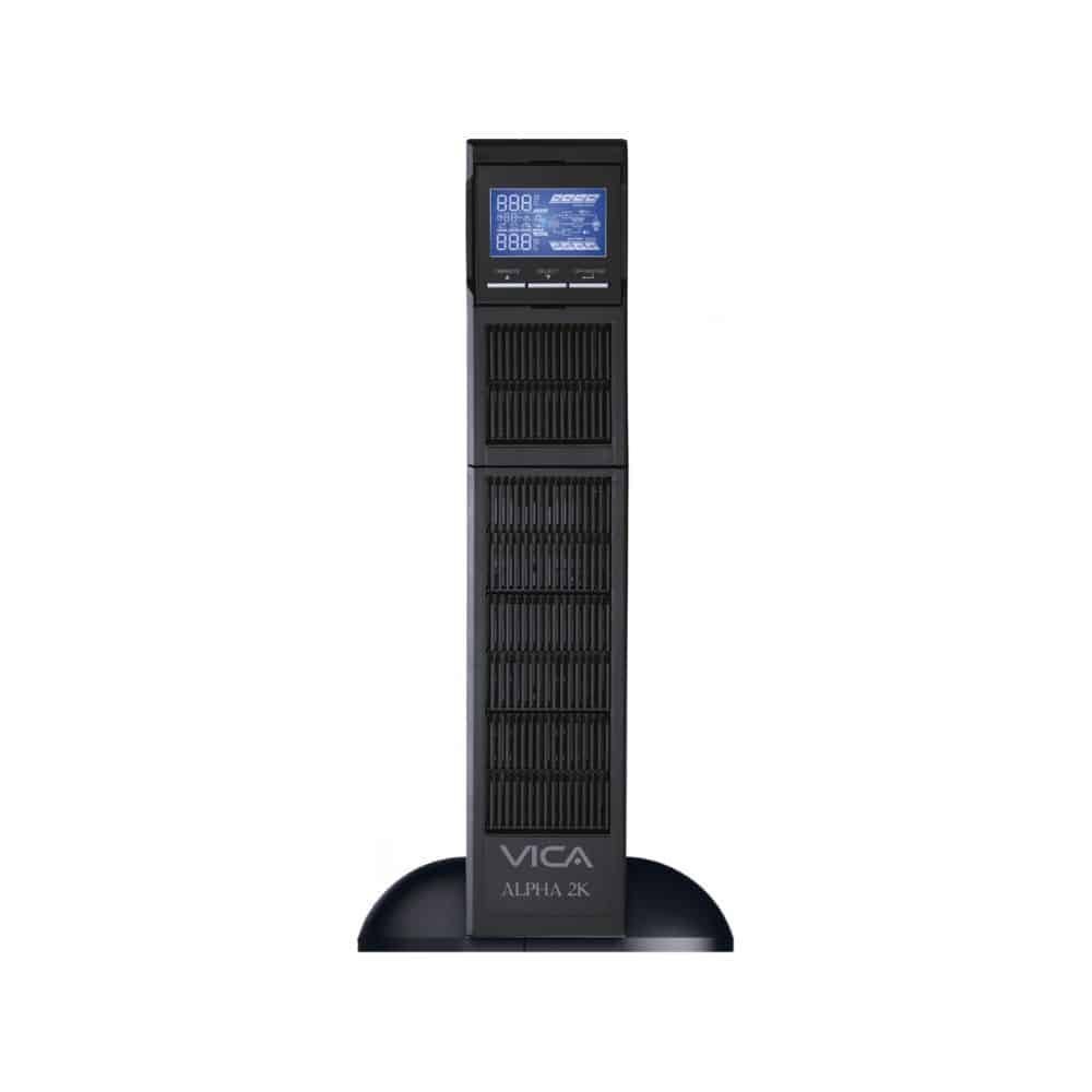 UPS ON-LINE NO BREAK VICA ALPHA 2000 2000VA / 2000W , 100-120VAC, TIPO RACK/TORRE, SOFTWARE DE MONITOREO/ TARJETA SNMP (NO INCLUIDA) 2 AÑOS DE GARANTIA